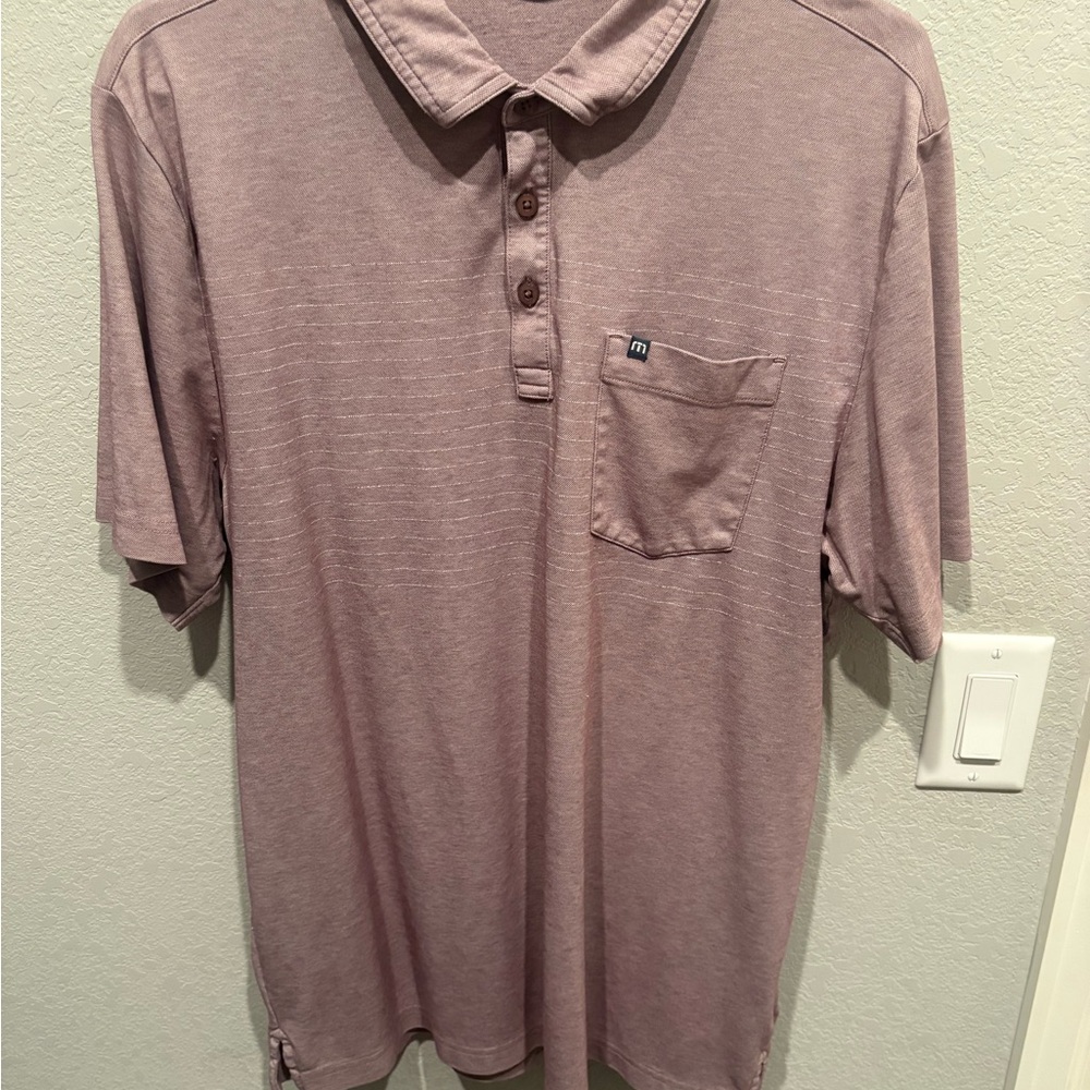 Travis Mathew Dusty Purple Polo Shirt